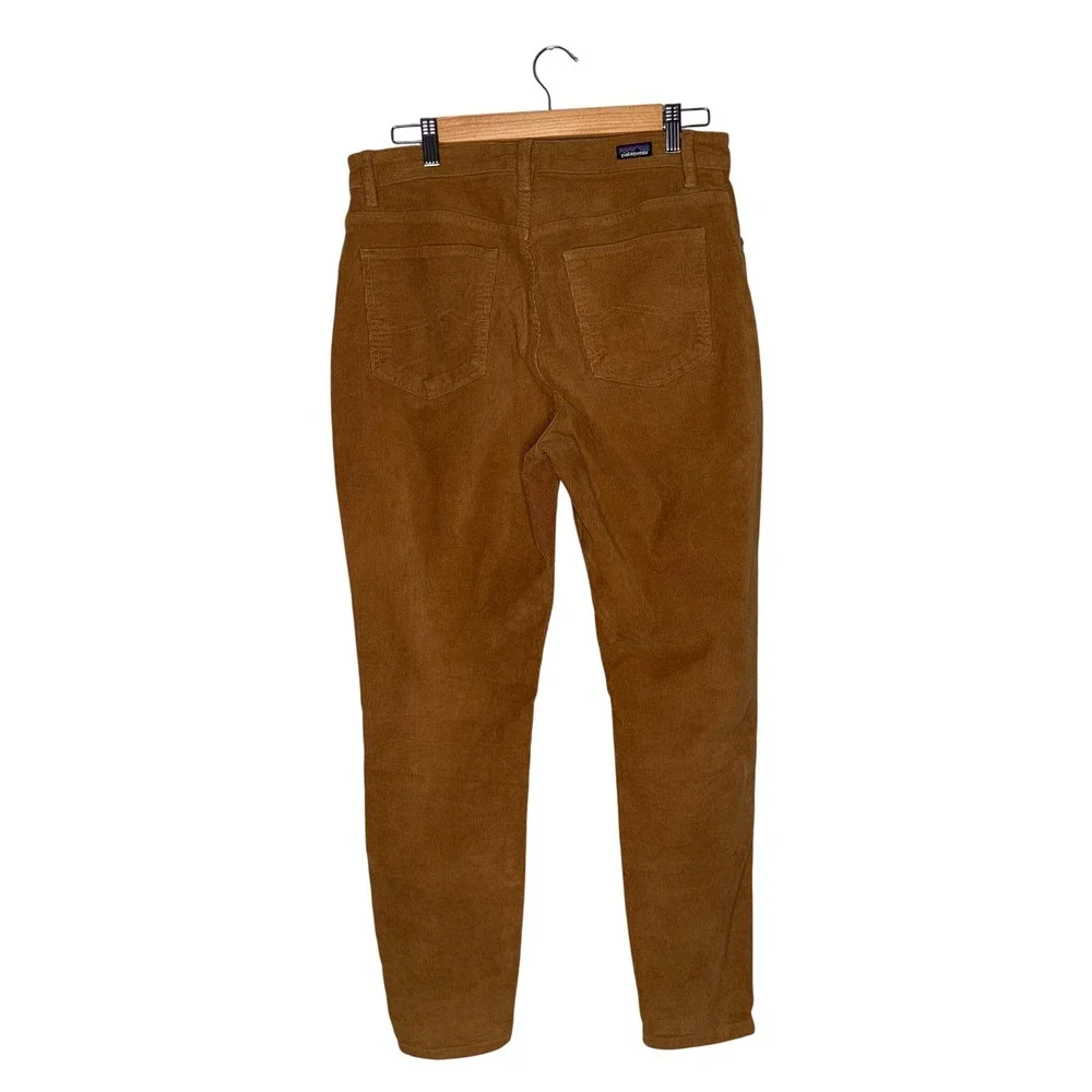 Patagonia Corduroy Pants Womens 31 Brown Embroidered Repair Slim Fit Gorpcore